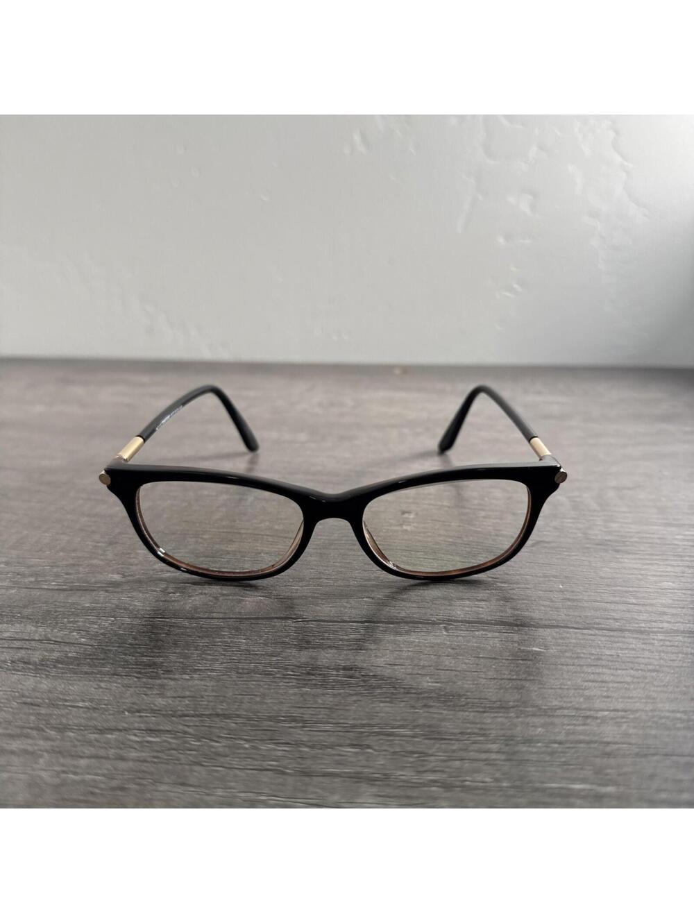 Tom Ford Eyeglasses TF5237 001 Black Gold Rectangle FRAMES ONLY 52-16-140